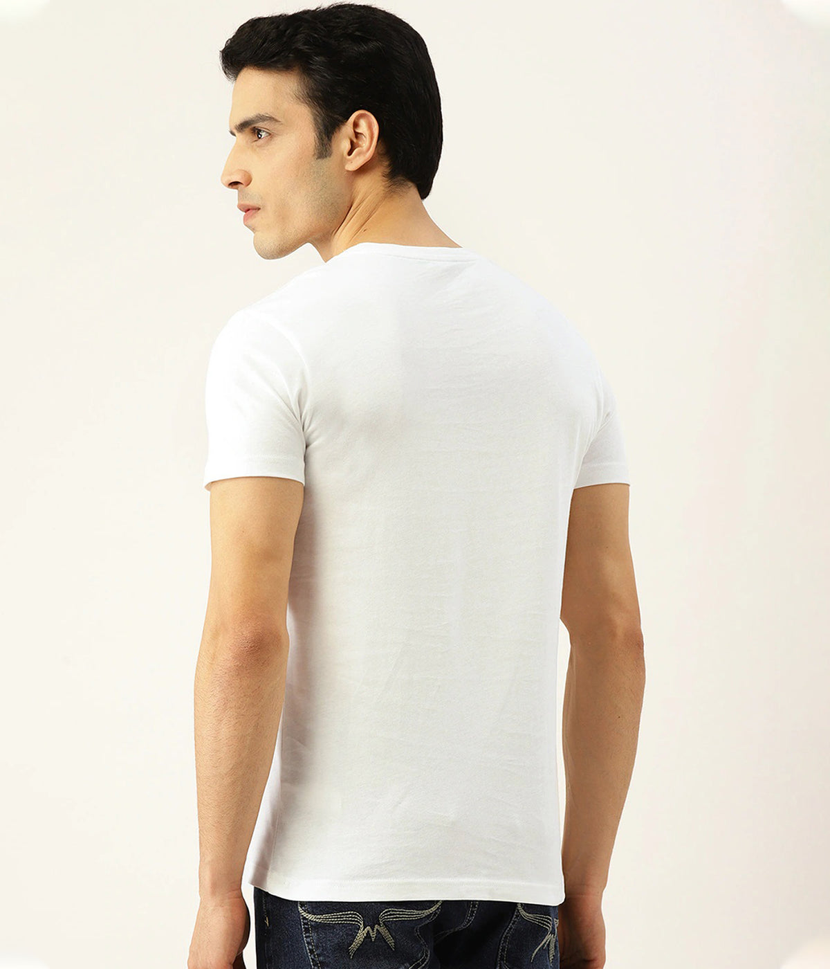 Semantic Half Sleeve Cotton T-shirt - Printed Bicycle