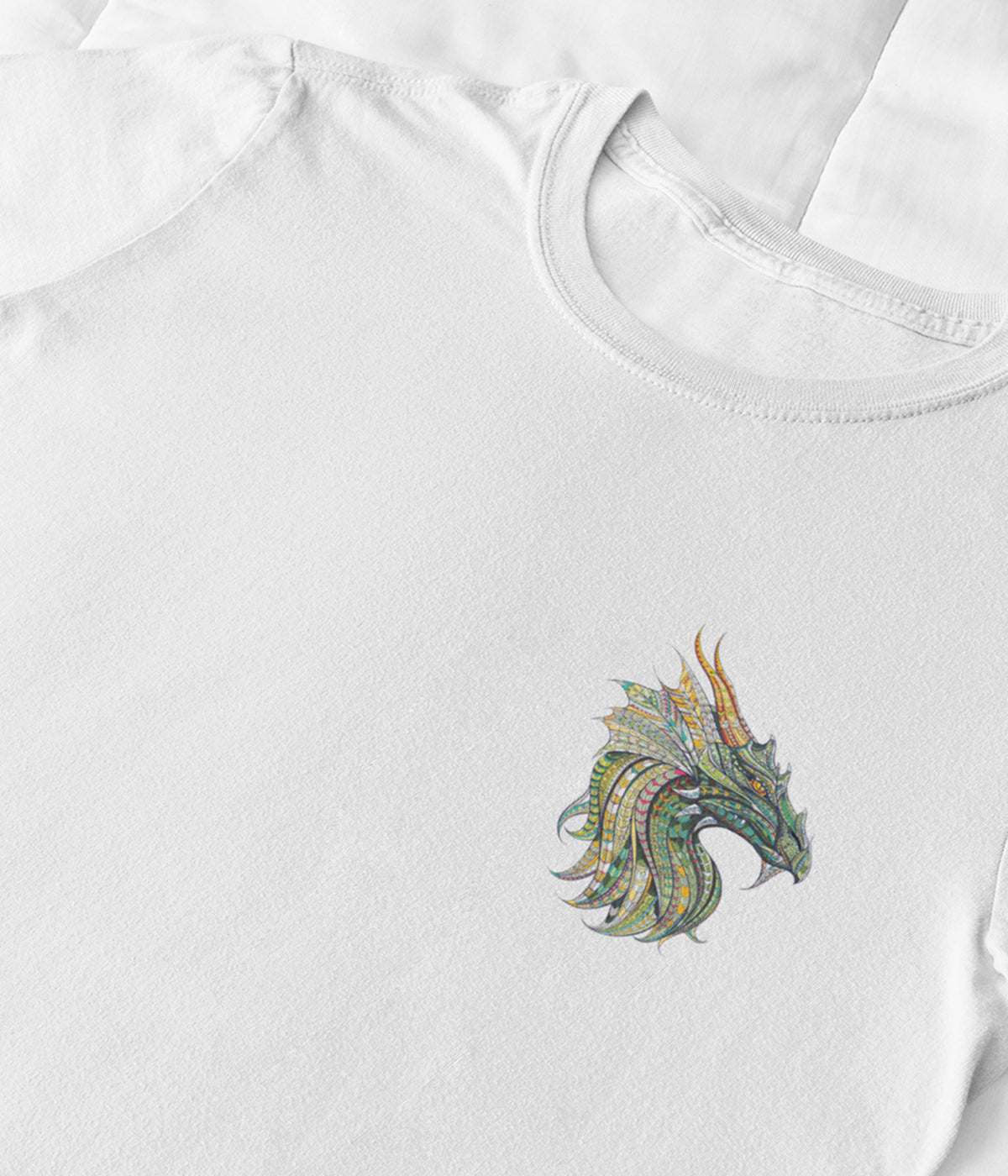 Semantic Graphic Cotton Tshirt - Dragon