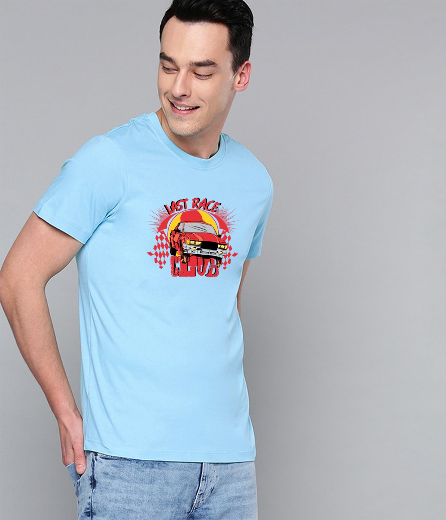 Semantic Graphic Cotton T-shirt - Last Race - Semantic