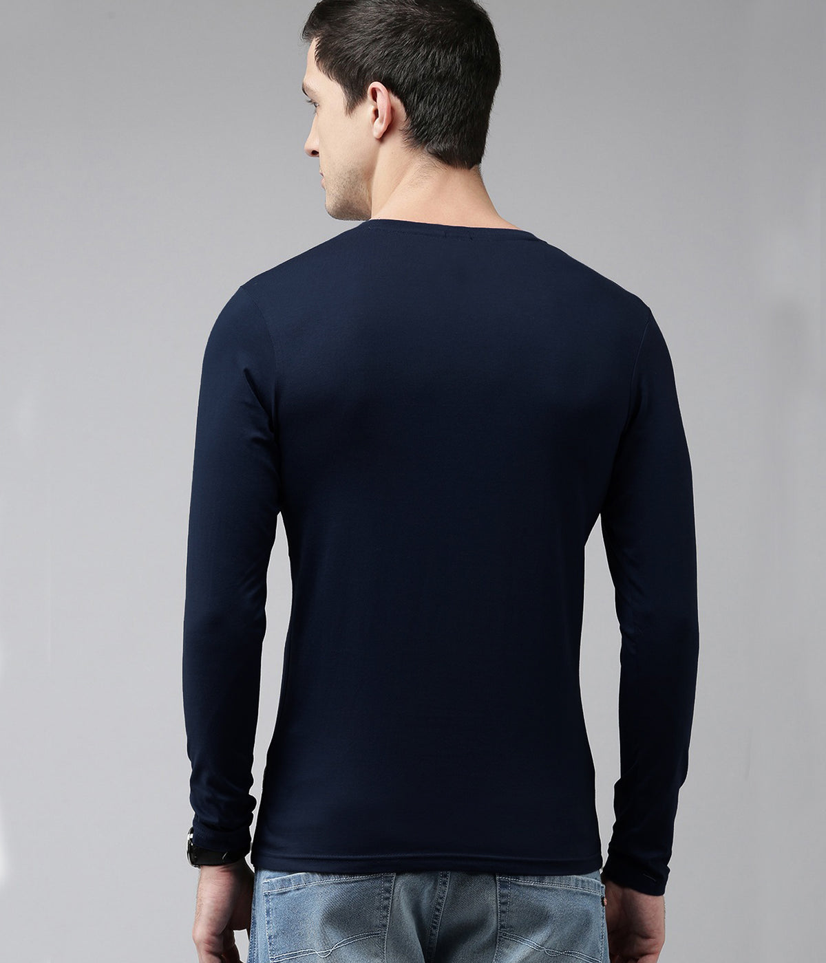 Semantic Full Sleeve Cotton T-shirt - Solid