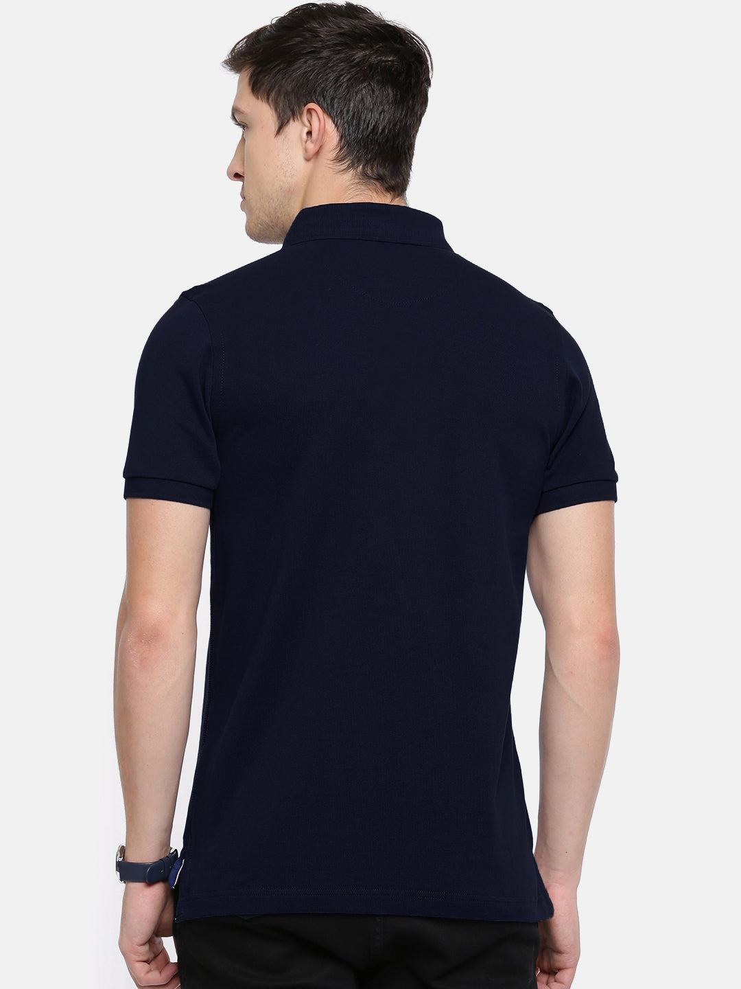 Semantic Cotton Polo Collar T shirt