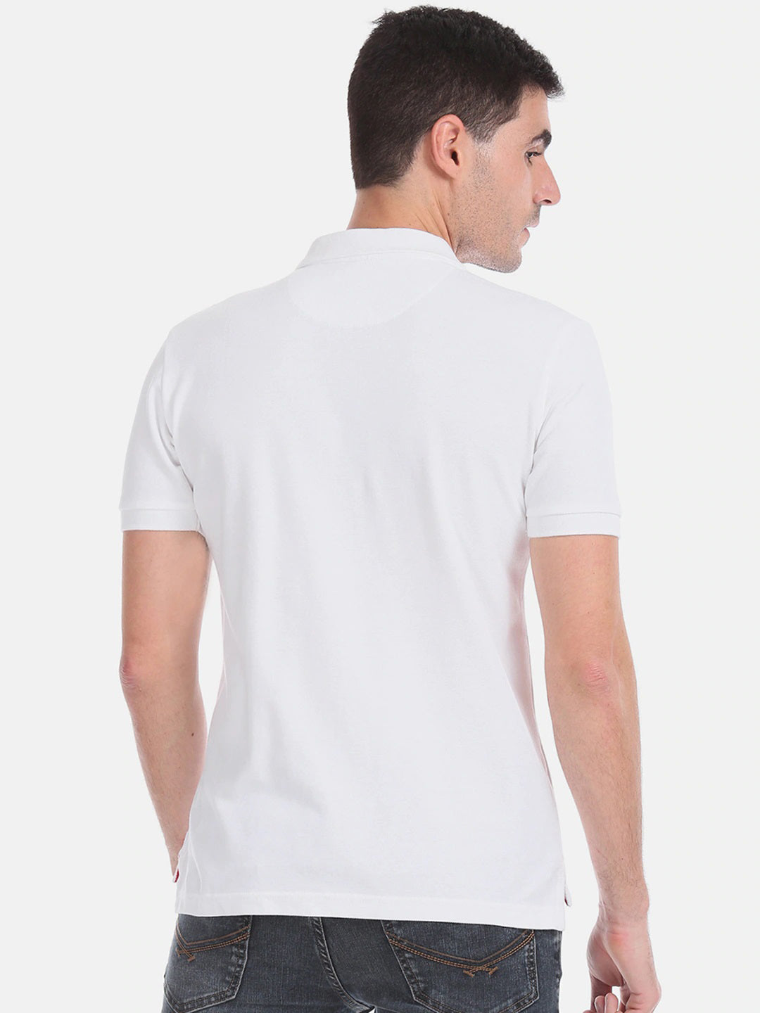 Semantic Cotton Polo Collar T-shirt - Semantic