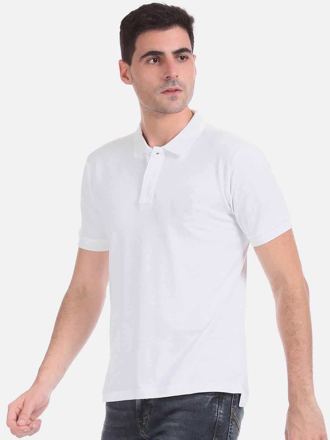 Semantic Cotton Polo Collar T-shirt - Semantic