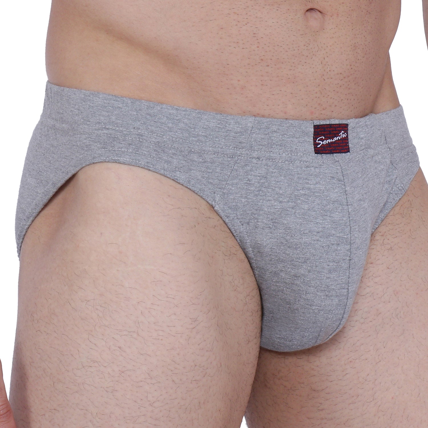 Semantic Cotton Briefs - Inner Waistband - Solid (Pack of 3) - Semantic