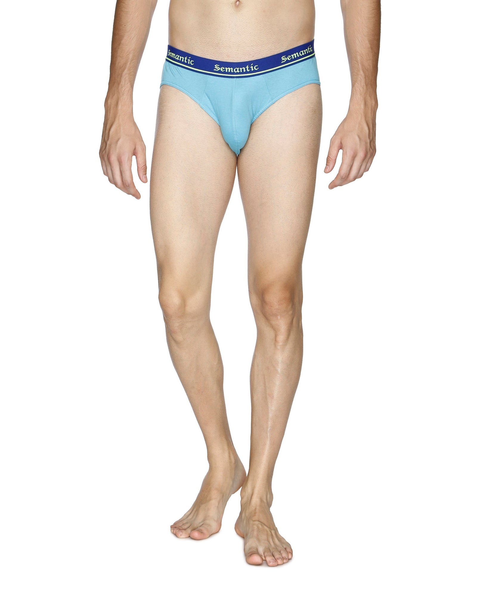 Semantic Cotton Briefs - Designer Waistband - Solid (Pack of 3) - Semantic