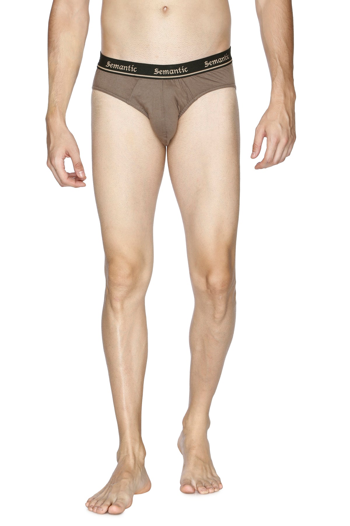 Semantic Cotton Briefs - Designer Waistband - Solid