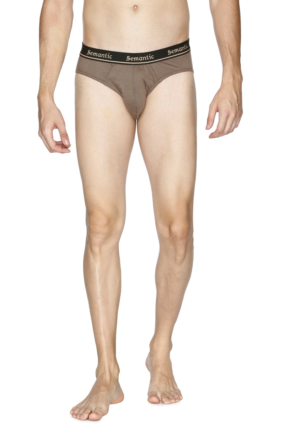 Semantic Cotton Briefs - Designer Waistband - Solid (Pack of 3)