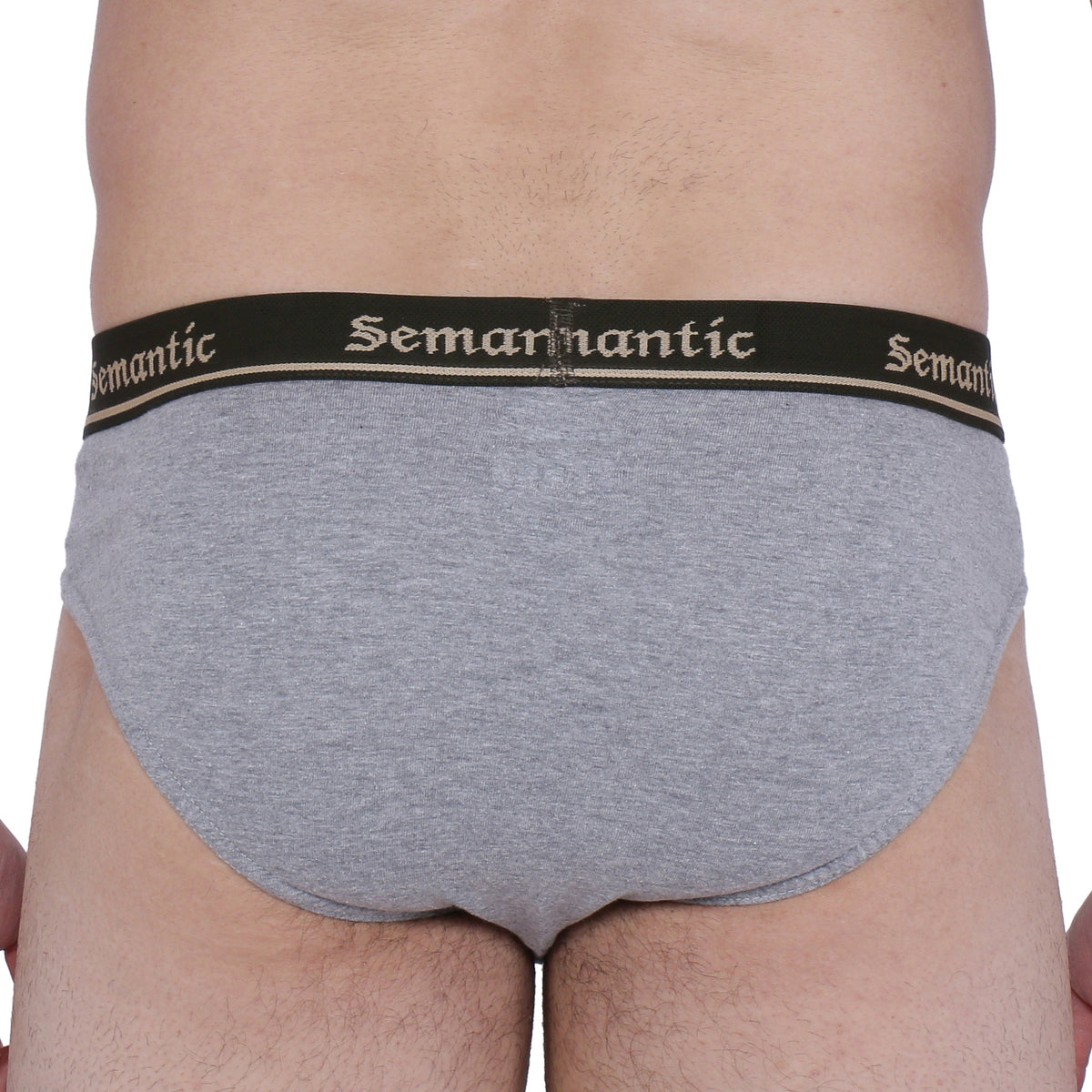 Semantic Cotton Briefs - Designer Waistband - Solid