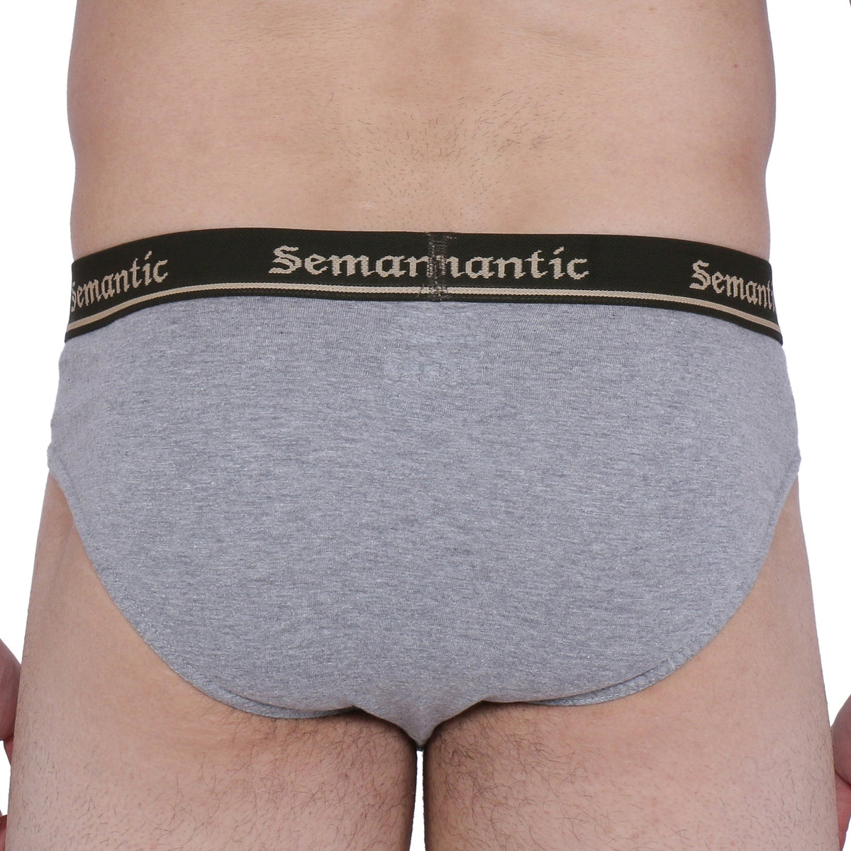 Semantic Cotton Briefs - Designer Waistband - Solid (Pack of 3)