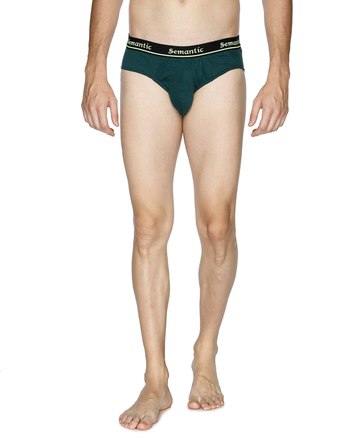 Semantic Cotton Briefs - Designer Waistband - Solid (Pack of 3)