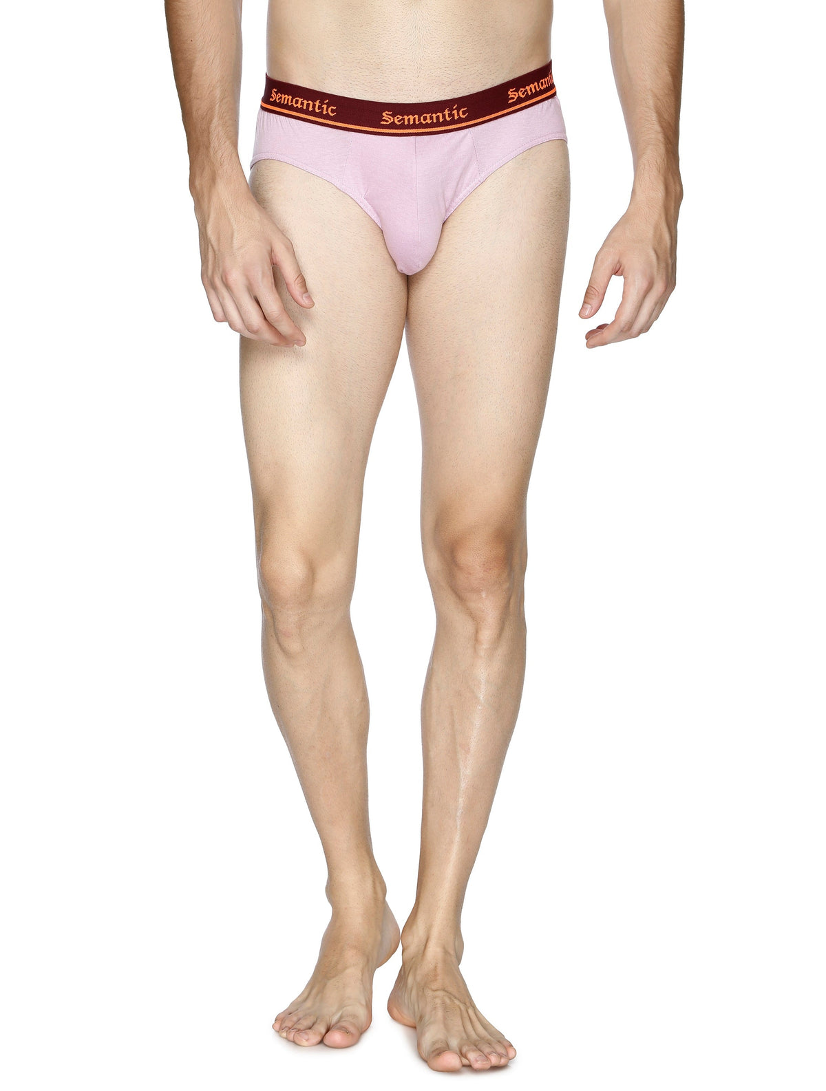 Semantic Cotton Briefs - Designer Waistband - Solid (Pack of 3)