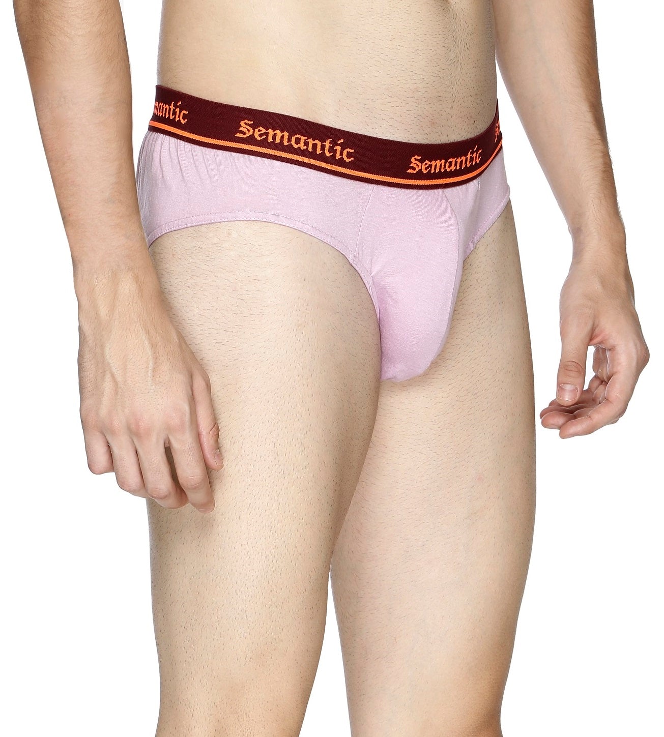 Semantic Cotton Briefs - Designer Waistband - Solid (Pack of 3) - Semantic