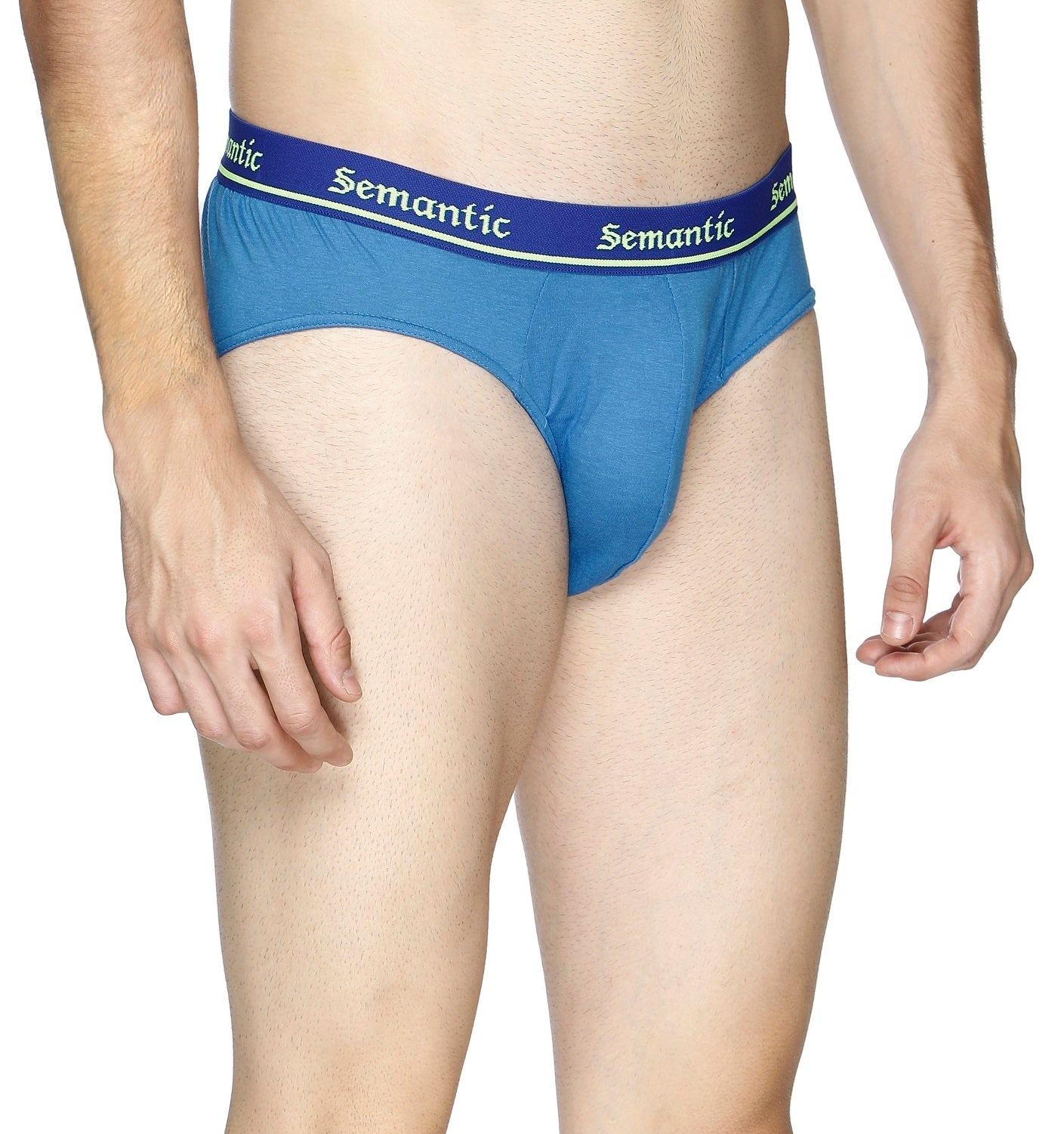 Semantic Cotton Briefs - Designer Waistband - Solid (Pack of 3) - Semantic