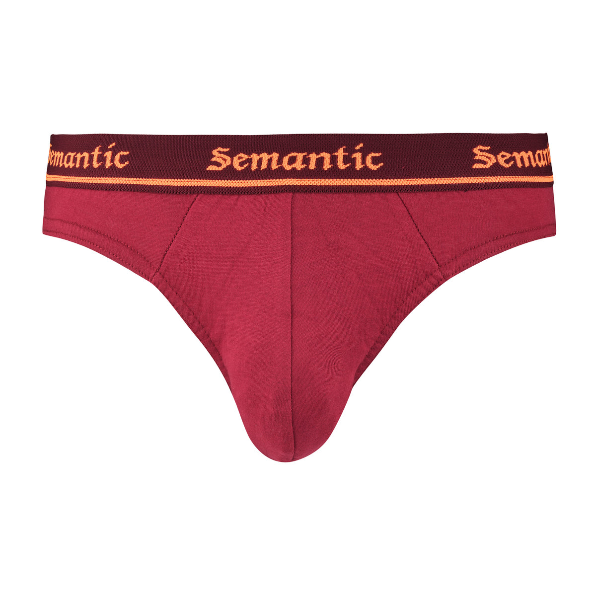 Semantic Cotton Briefs - Designer Waistband - Solid