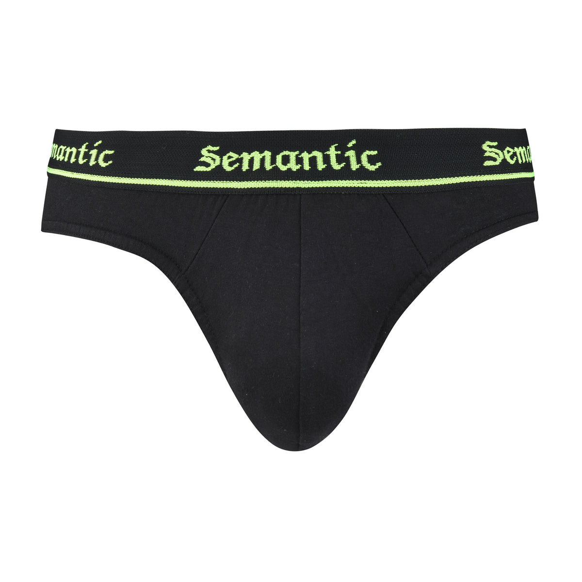 Semantic Cotton Briefs - Designer Waistband - Solid