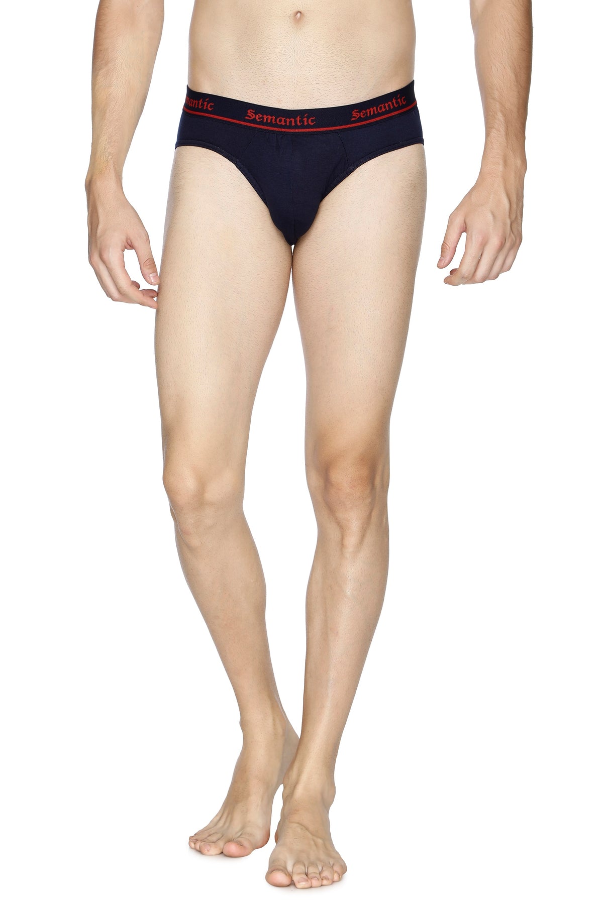 Semantic Cotton Briefs - Designer Waistband - Solid