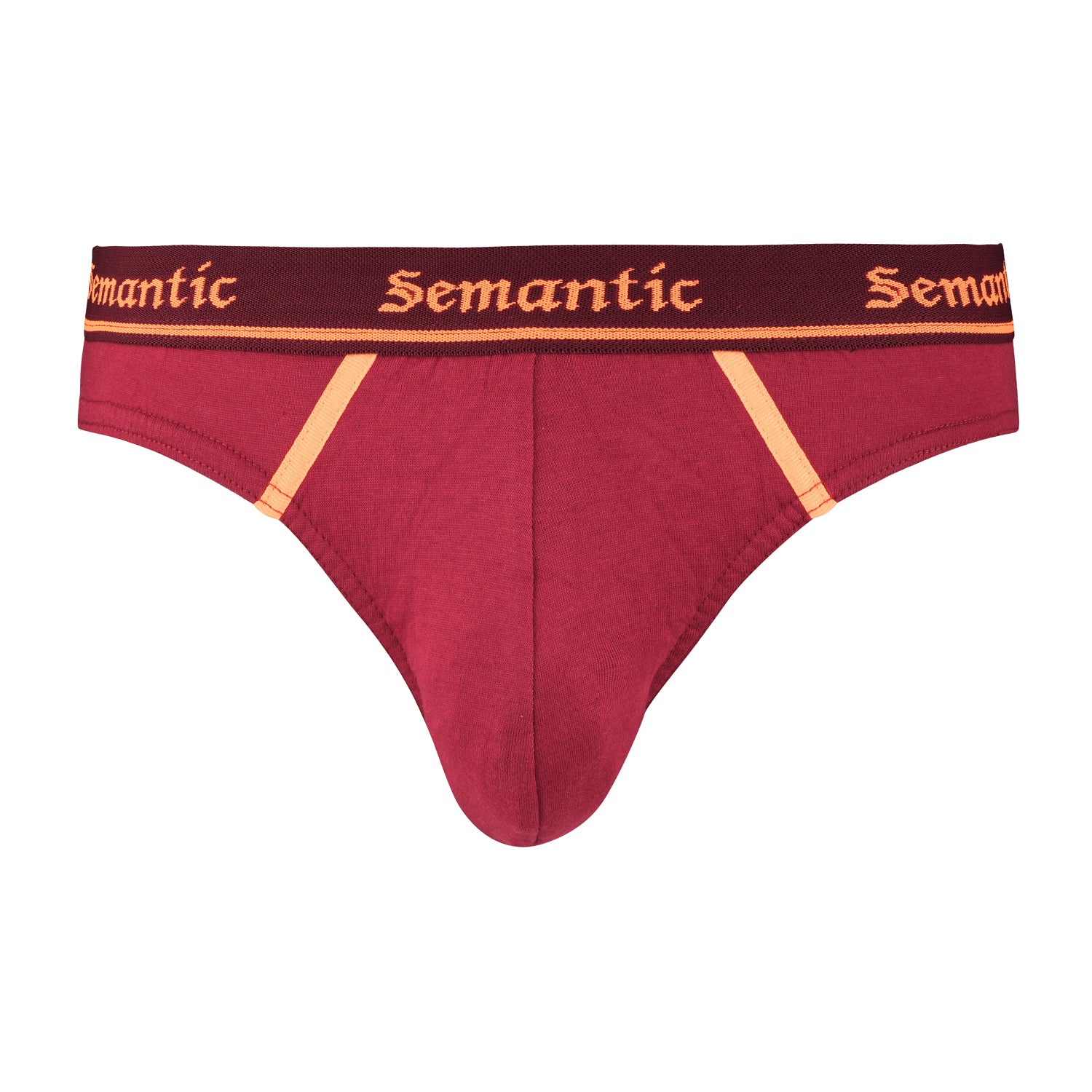 Semantic Cotton Briefs - Designer Waistband with Tape- Solid