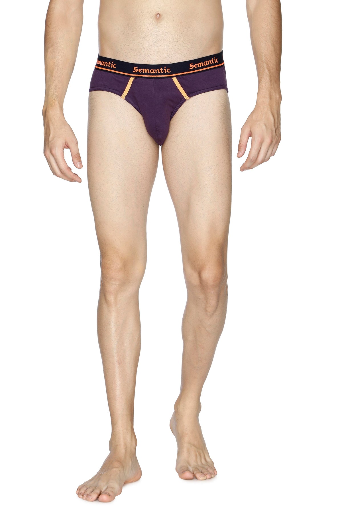 Semantic Cotton Briefs - Designer Waistband with Tape - Solid (Pack of 2)