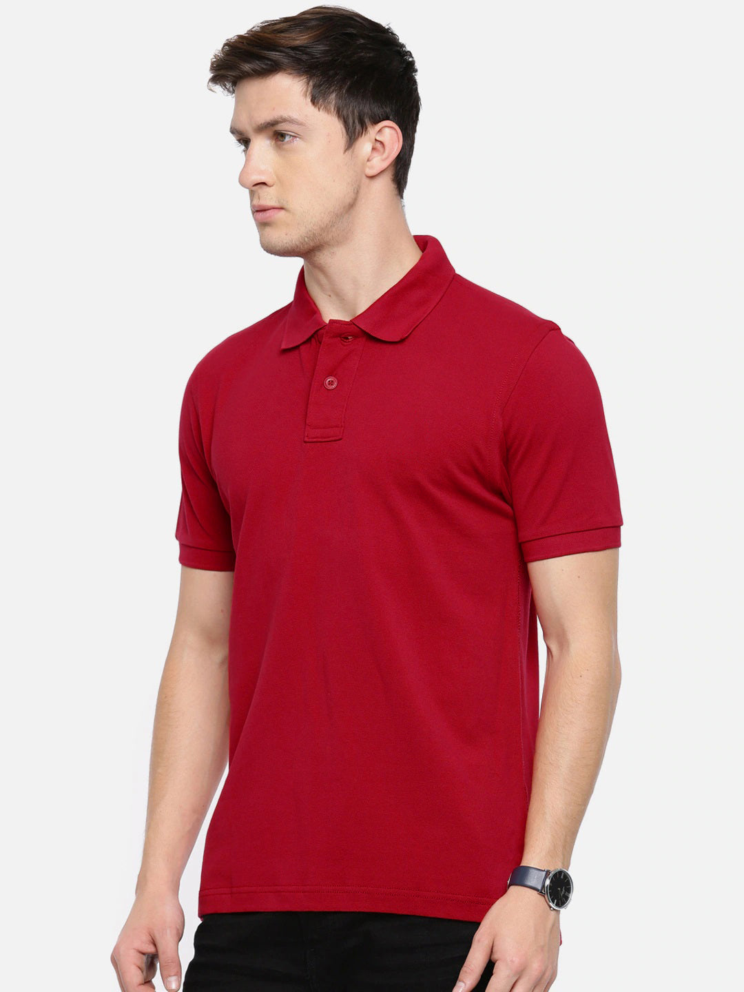 Semantic Cotton Polo Collar T-shirt (Pack of 2)