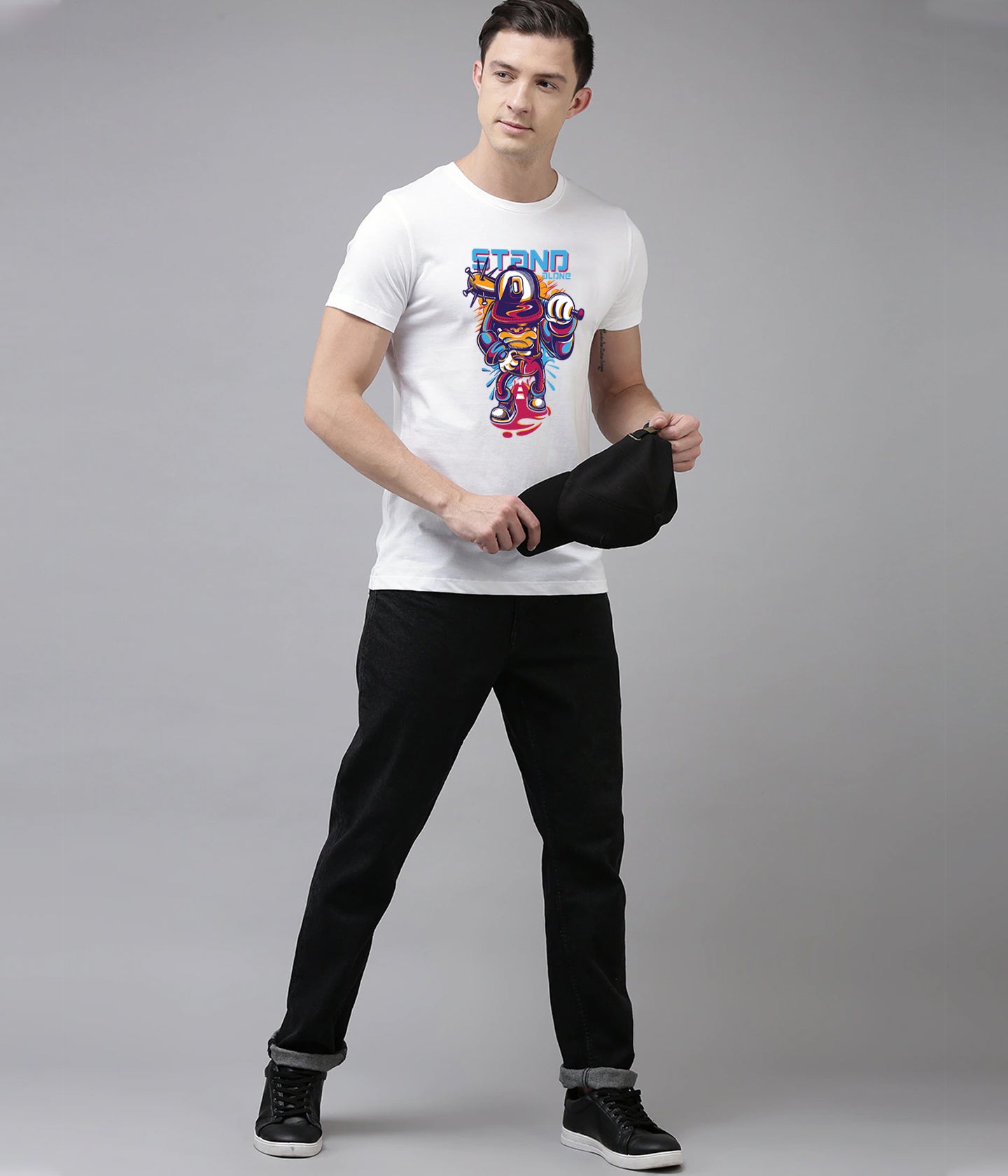 Semantic Graphic Cotton T-shirt - Stand Alone - Semantic
