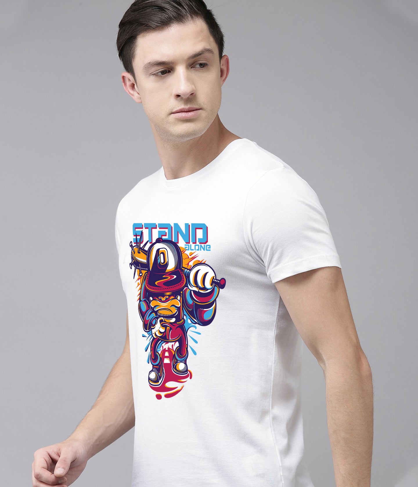 Semantic Graphic Cotton T-shirt - Stand Alone - Semantic