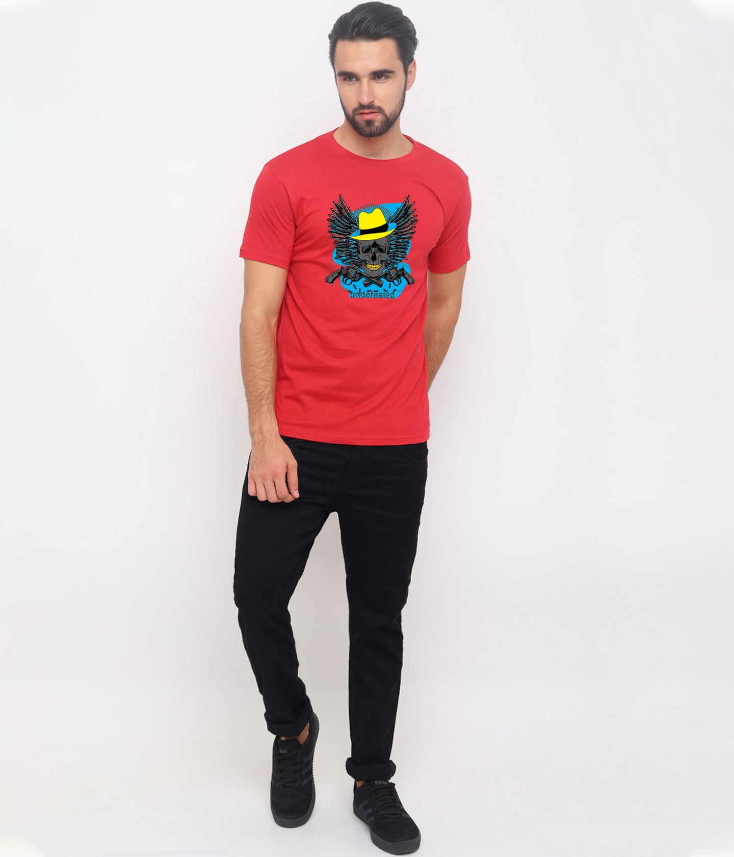 Semantic Graphic Cotton T-shirt - Undefeated Skull - Semantic