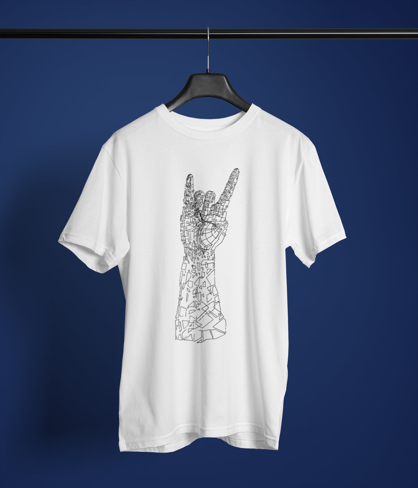 Semantic Half Sleeve Cotton T-shirt - Printed Broken Peace