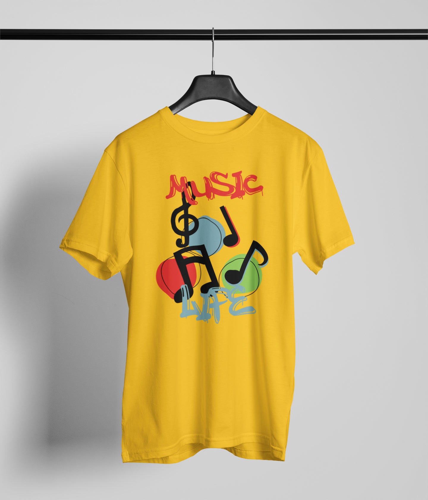 Semantic Graphic Cotton Tshirt - Music Life - Semantic